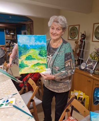 Zážitkové maľovanie v štýle impresionizmu.